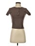 Zara Brown Short Sleeve Top Size S - photo 1