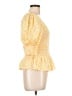 CeCe 100% Cotton Yellow 3/4 Sleeve Blouse Size L - photo 4