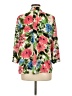 Investments 100% Polyester Floral Ivory 3/4 Sleeve Blouse Size M - photo 2