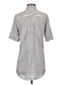 Chico's Stripes Silver Short Sleeve Top Size S - photo 2