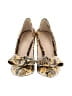 Nine West Animal Print Yellow Heels Size 7 - photo 2