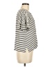 Max Studio Stripes Ivory Short Sleeve T-Shirt Size M - photo 4