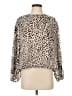 Ann Taylor Animal Print Tan Long Sleeve Blouse Size S - photo 1