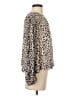 Ann Taylor Animal Print Tan Long Sleeve Blouse Size S - photo 4