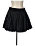 MNG 100% Polyester Solid Black Casual Skirt Size L - photo 1