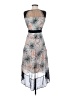 BCBGMAXAZRIA 100% Polyester Print Gray Cocktail Dress Size XXS - photo 2