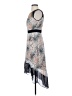 BCBGMAXAZRIA 100% Polyester Print Gray Cocktail Dress Size XXS - photo 5