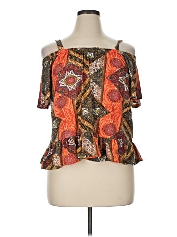 KRISTIN NICOLE Short Sleeve Blouse (view 1)