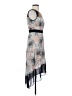 BCBGMAXAZRIA 100% Polyester Print Gray Cocktail Dress Size XXS - photo 4