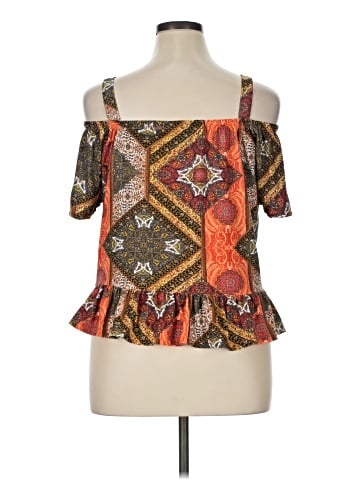 KRISTIN NICOLE Short Sleeve Blouse (view 2)
