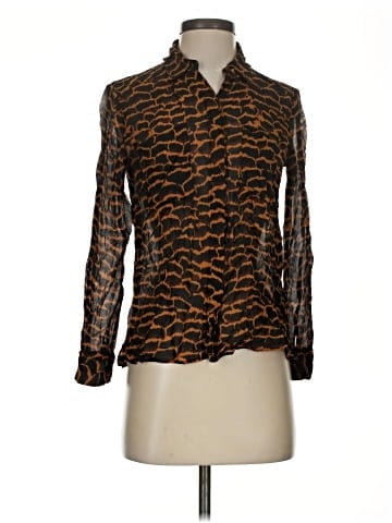Massimo Dutti Long Sleeve Blouse (view 1)