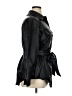 ELOQUII 100% Polyester Black Faux Leather Jacket Size 14 Plus - photo 4