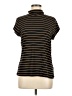 CAbi Stripes Gold Short Sleeve Turtleneck Size M - photo 1
