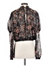 Free People 100% Polyester Black Long Sleeve Blouse Size XS - photo 2