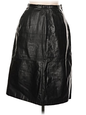 Oleg Cassini Faux Leather Skirt (view 1)
