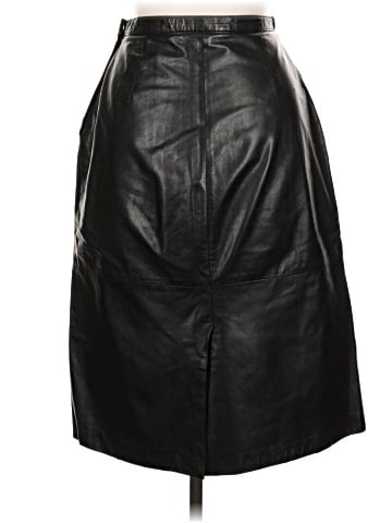 Oleg Cassini Faux Leather Skirt (view 2)
