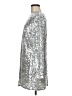 H&M Metallic Silver Cocktail Dress Size M - photo 5