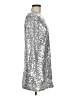 H&M Metallic Silver Cocktail Dress Size M - photo 4