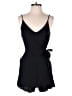 One Clothing 100% Rayon Solid Black Romper Size S - photo 1