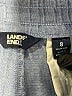 Lands' End 100% Linen Chevron-herringbone Blue Linen Pants Size 8 - photo 7