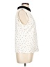CeCe Polka Dots Ivory Sleeveless Blouse Size L - photo 4
