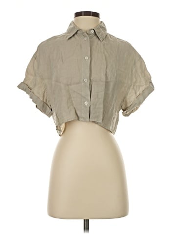 Zara Short Sleeve Button-Down Shirt (view 1)