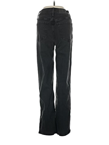 Madewell The Perfect Vintage Wide-Leg Jean in Black Rinse Wash (view 2)