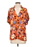 CAbi 100% Polyester Orange Short Sleeve Blouse Size S - photo 1
