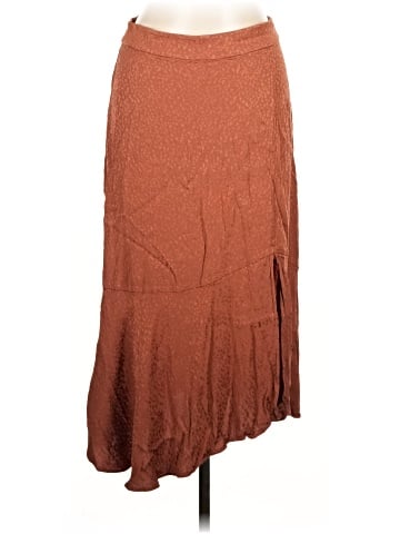 Madewell Flounce-Hem Midi Skirt in Cheetah Jacquard (view 1)
