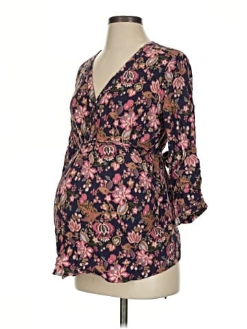 Motherhood 3/4 Sleeve Blouse (view 1)