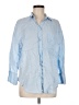 Zara Blue 3/4 Sleeve Button-Down Shirt Size M - photo 1