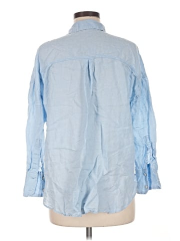 Zara 3/4 Sleeve Button-Down Shirt (view 2)