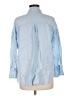 Zara Blue 3/4 Sleeve Button-Down Shirt Size M - photo 2