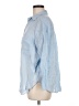 Zara Blue 3/4 Sleeve Button-Down Shirt Size M - photo 5