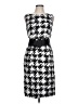 Limited Edition 100% Polyester Houndstooth Black Casual Dress Size 10 - photo 1