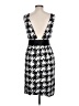 Limited Edition 100% Polyester Houndstooth Black Casual Dress Size 10 - photo 2