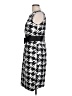 Limited Edition 100% Polyester Houndstooth Black Casual Dress Size 10 - photo 5
