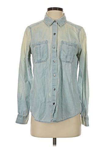 Express Outlet Long Sleeve Button-Down Shirt (view 1)