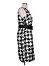 Limited Edition 100% Polyester Houndstooth Black Casual Dress Size 10 - photo 4