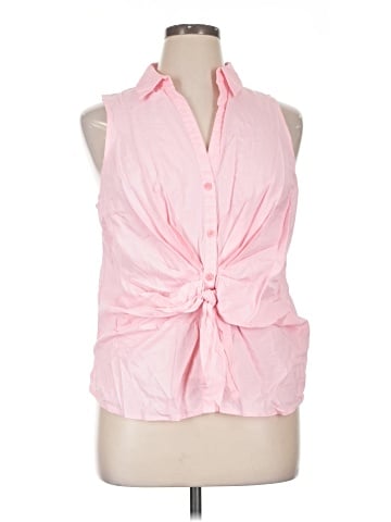 Nine West Sleeveless Button-Down Shirt (view 1)