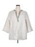 Chico's Silver 3/4 Sleeve Blouse Size XXL (4) - photo 1