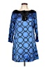 MICHAEL Michael Kors 100% Polyester Blue 3/4 Sleeve Top Size 10 - photo 1