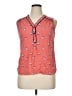 ModCloth 100% Rayon Orange Sleeveless Blouse Size XL - photo 1
