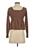 No Comment Brown Long Sleeve Top Size S - photo 2