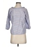 Maje Stripes Blue 3/4 Sleeve Top Size Sm (1) - photo 1