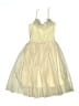 Assorted Brands 100% Polyester Yellow Ivory Dress Size 8 - photo 1