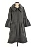 Diane von Furstenberg Gray Wool Coat Size 8 - photo 1