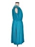 NY Collection Solid Teal Casual Dress Size M - photo 4