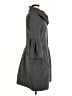 Diane von Furstenberg Gray Wool Coat Size 8 - photo 4