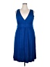 Matty M Solid Blue Cocktail Dress Size XXL - photo 1